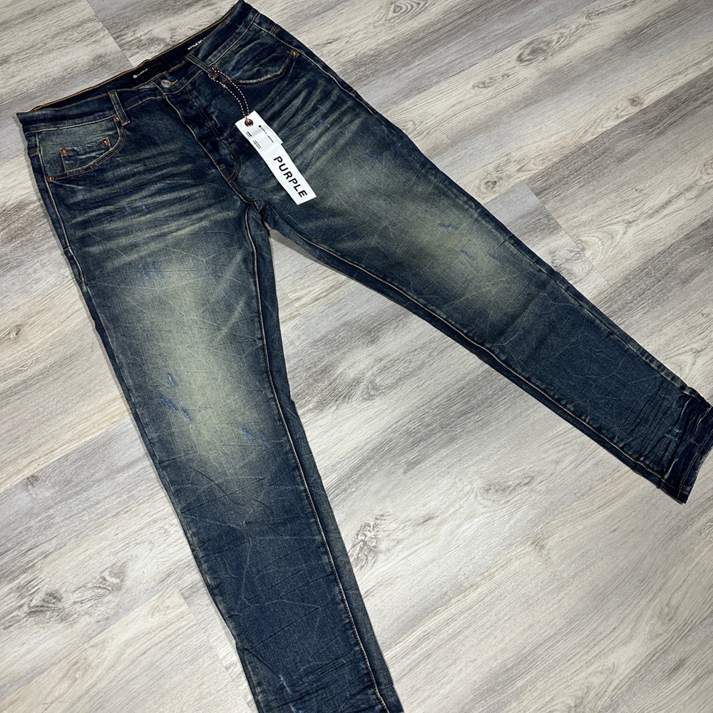 Purple Men's Blue Jeans